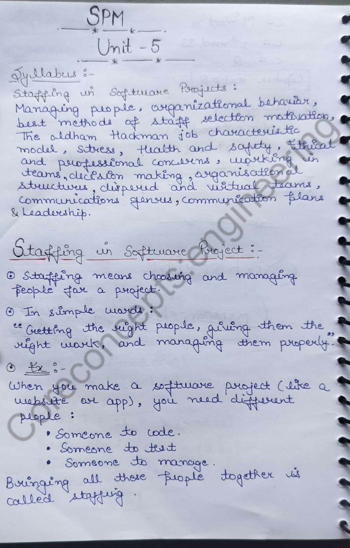 Page 1 of SPM Unit 5 | AKTU