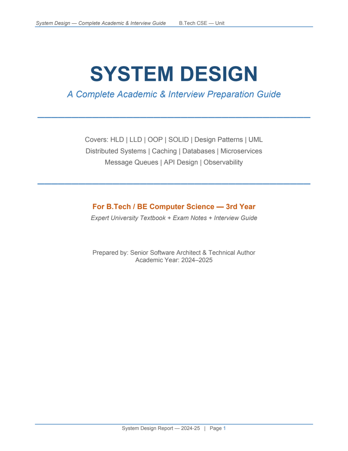 Page 1 of System Design Combined Notes