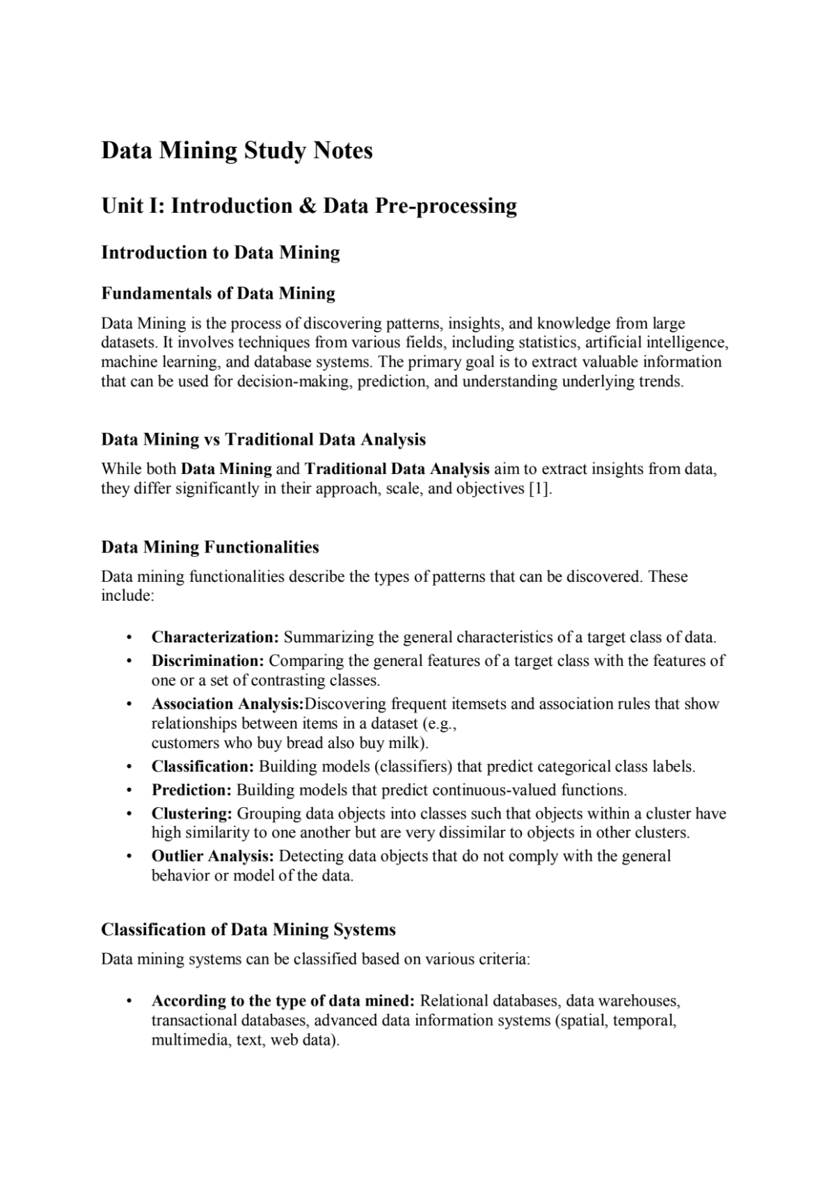 Page 1 of Short_Data_Mining_Study_Notes-1