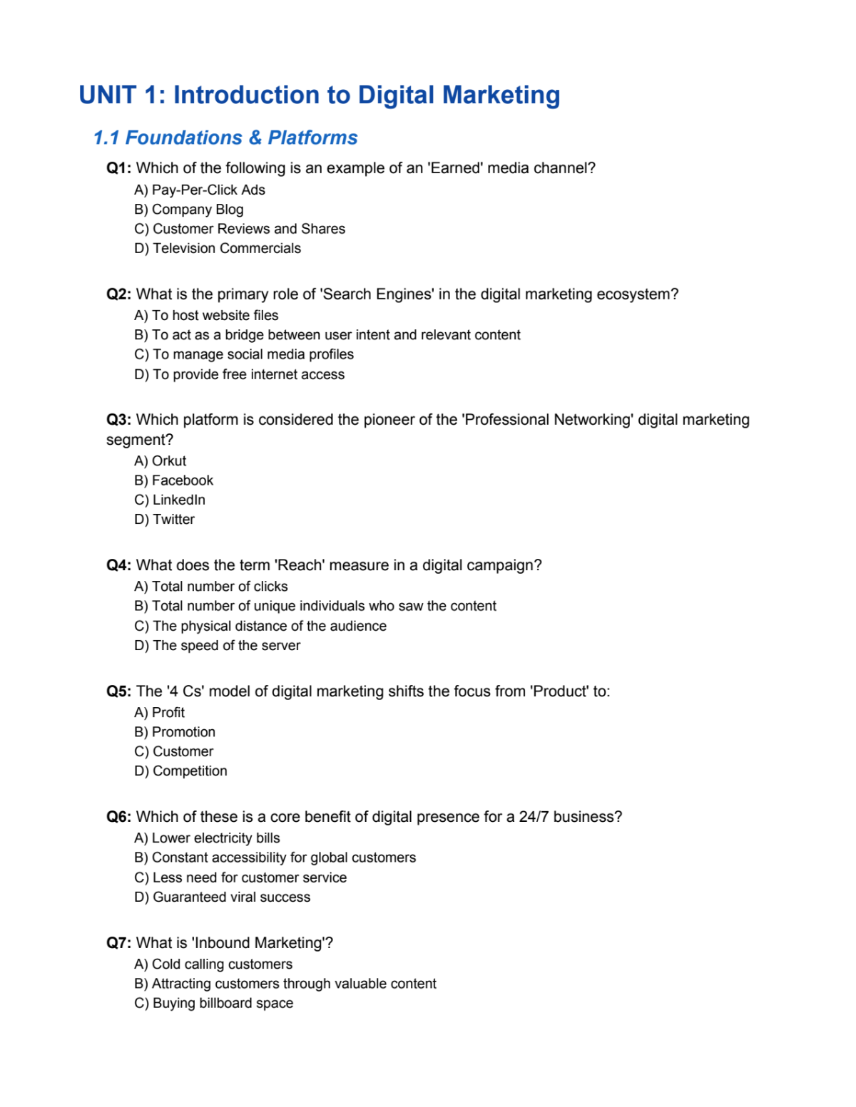 Page 2 of Digital Marketing Notes CU