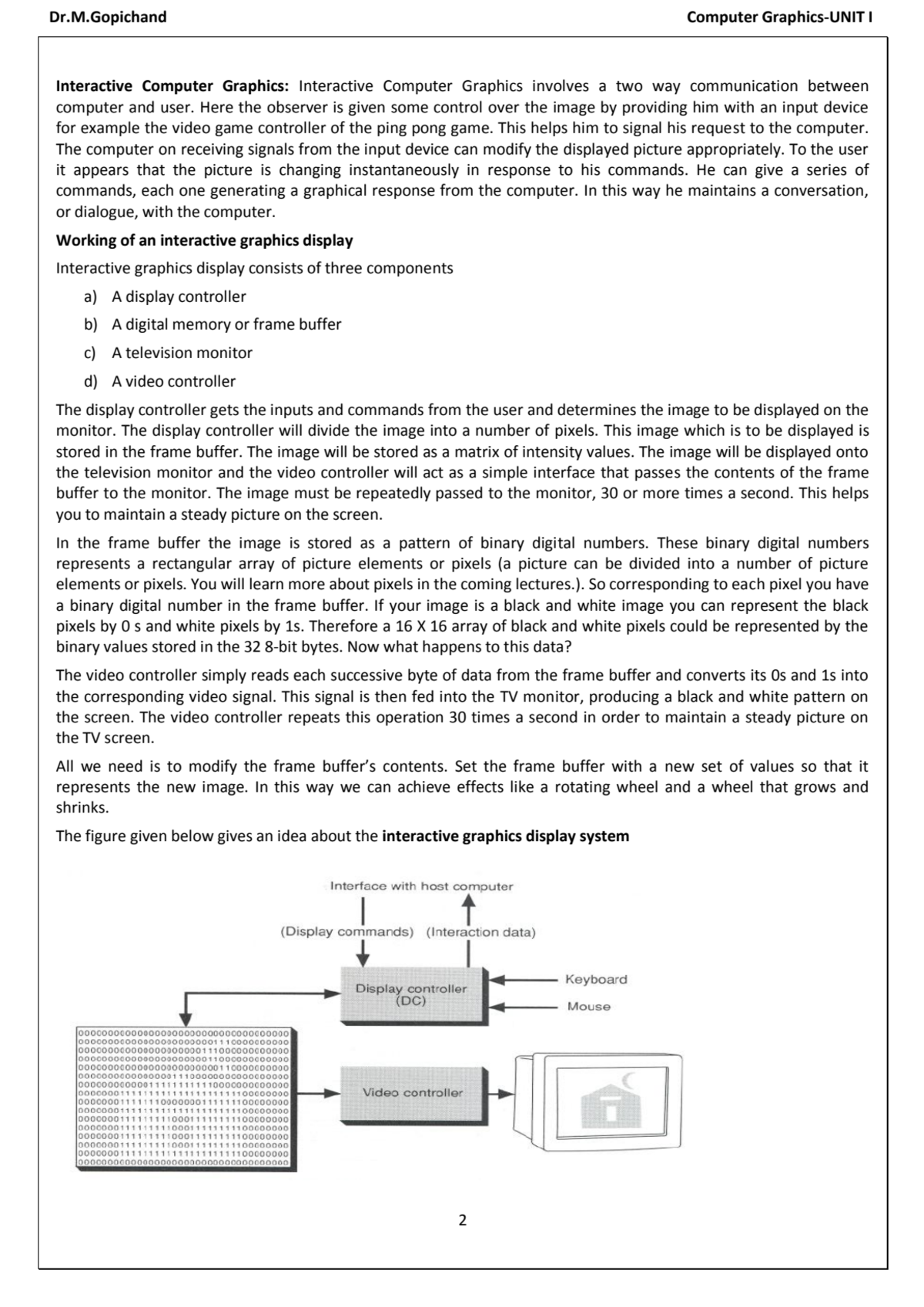 Page 2 of Computer Graphics