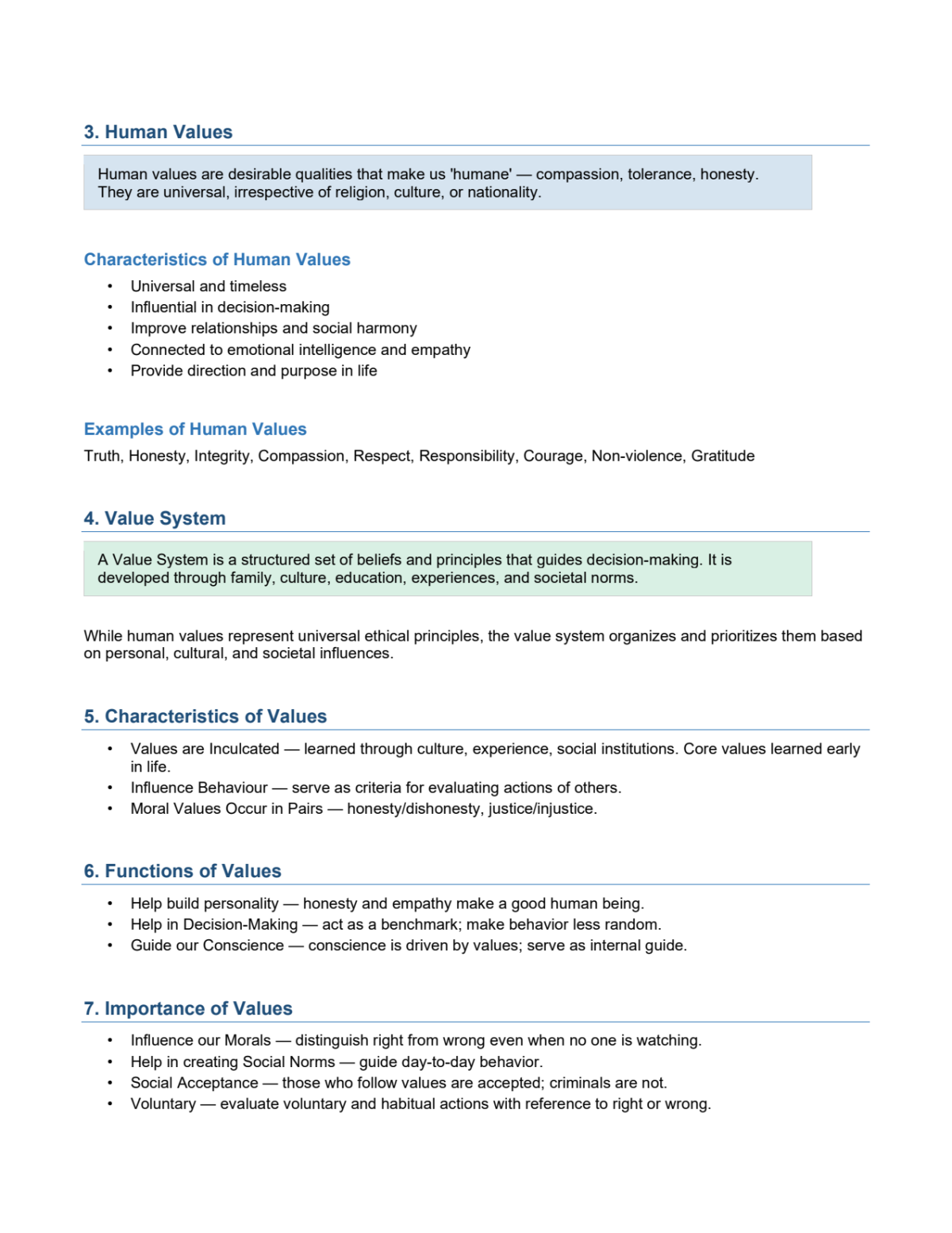 Page 2 of Unit 1-Human Values | CU