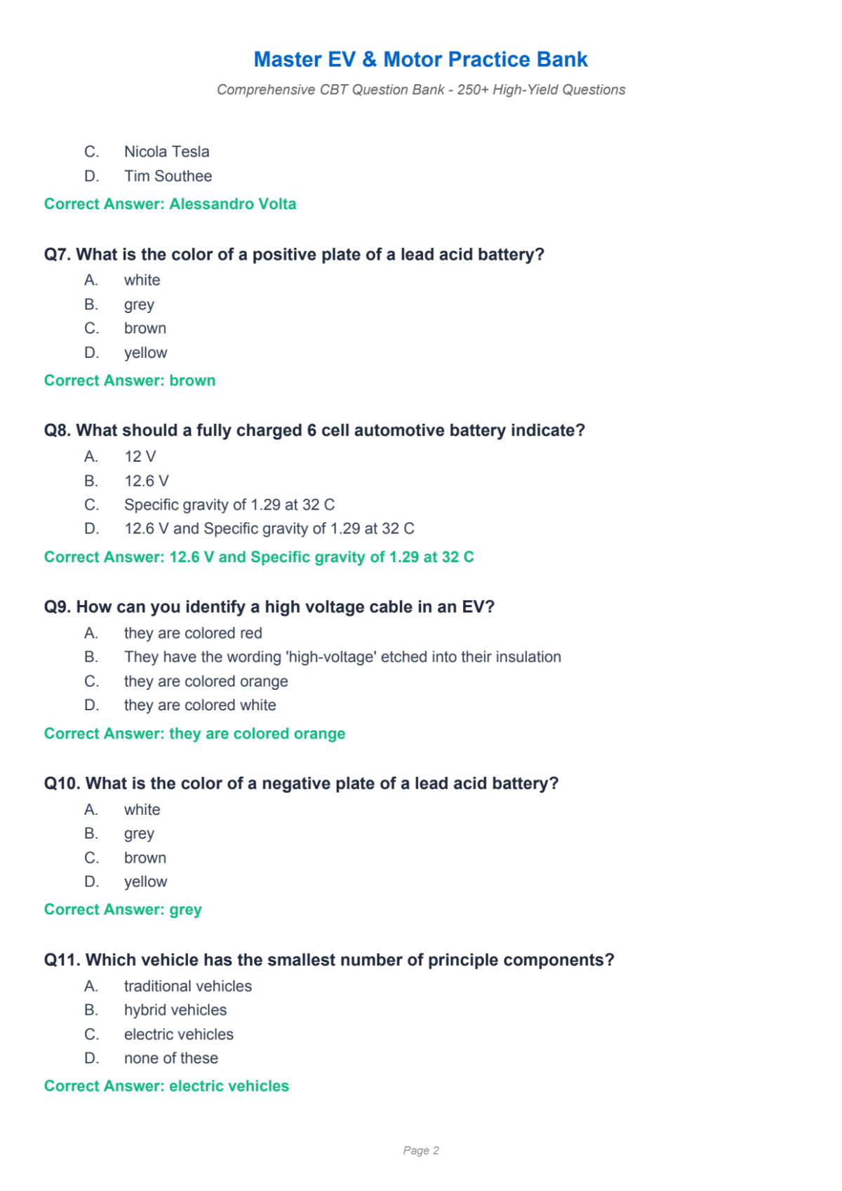 Page 2 of Electric Vehicle CBT | CU