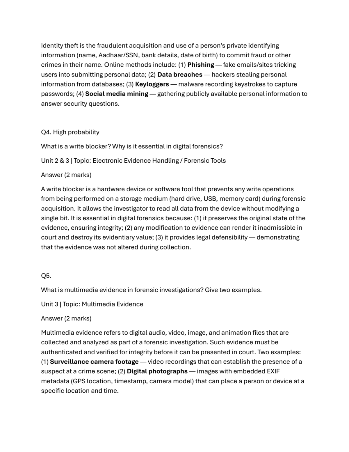 Page 2 of Practice Ques/Ans ethical hacking