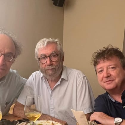 Con Antonio Muñoz Molina y Benet Casablancas