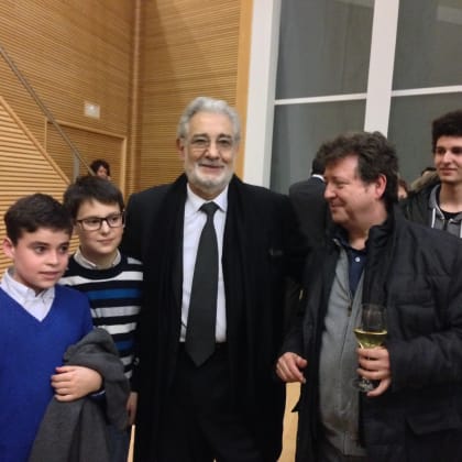 Con Plácido Domingo