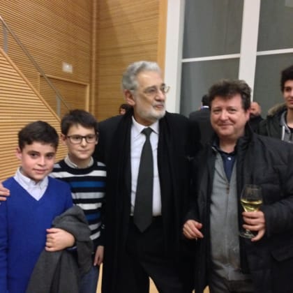 Con Plácido Domingo