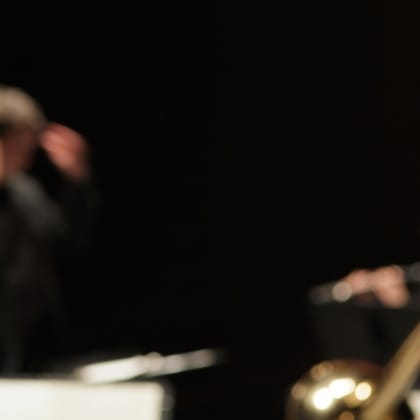 Primer concierto de Moonwinds, 2006. Dirigiendo el octeto de Stravinsky
