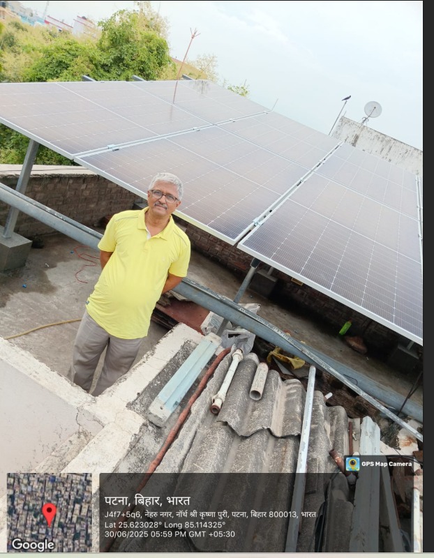 Solar installation in Sri Krishna Puri, Patna