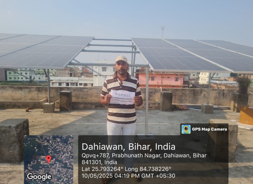Solar installation in Prabhunath Nagar, Dahiawan