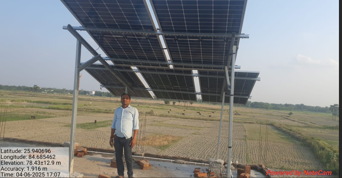 Solar installation in Rural Saran, Saran