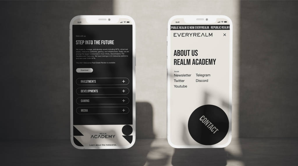 EveryRealm Mobile Website