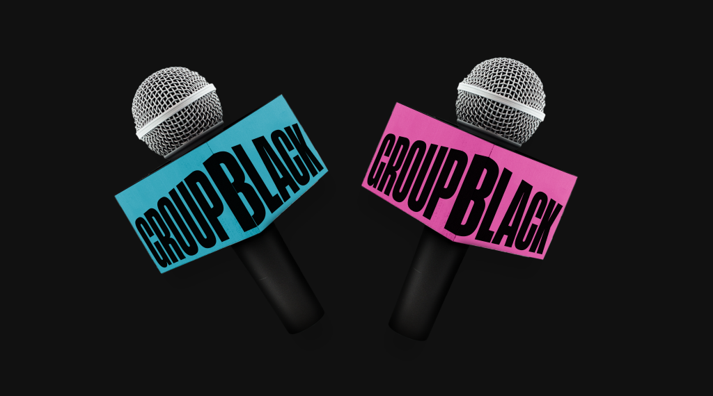 Group Black Microphone