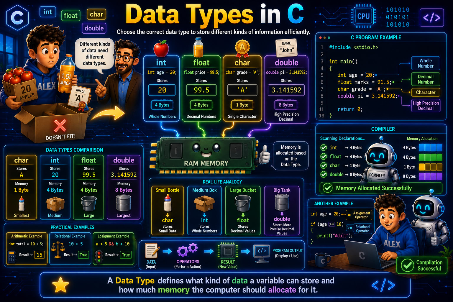 Data Types in C Programming