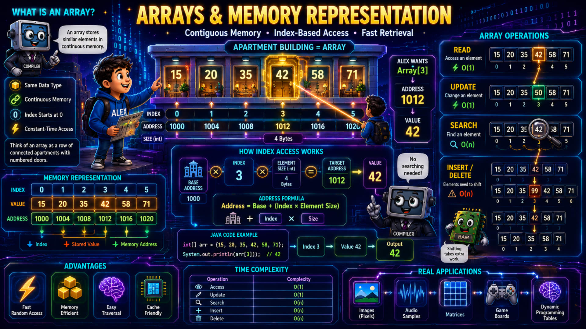 Arrays & Memory Representation