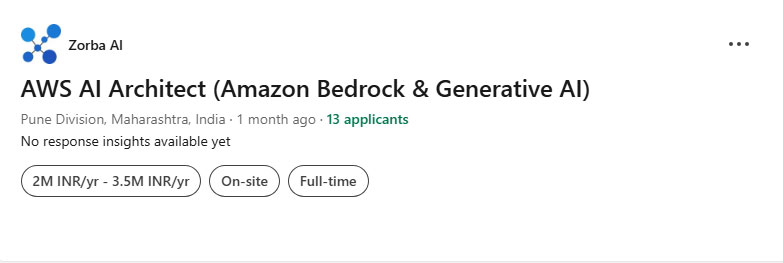 AWS AI Architect - Amazon Bedrock & Generative AI role