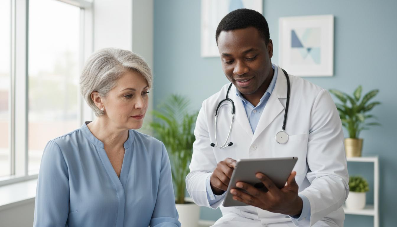 Healthcare professionals at work
