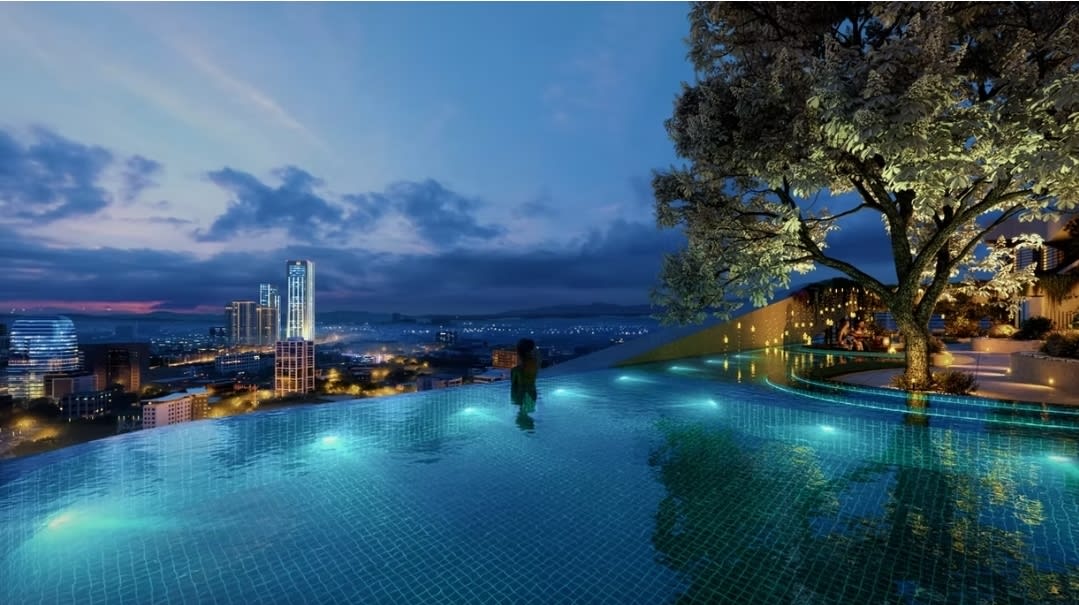 Rooftop pool