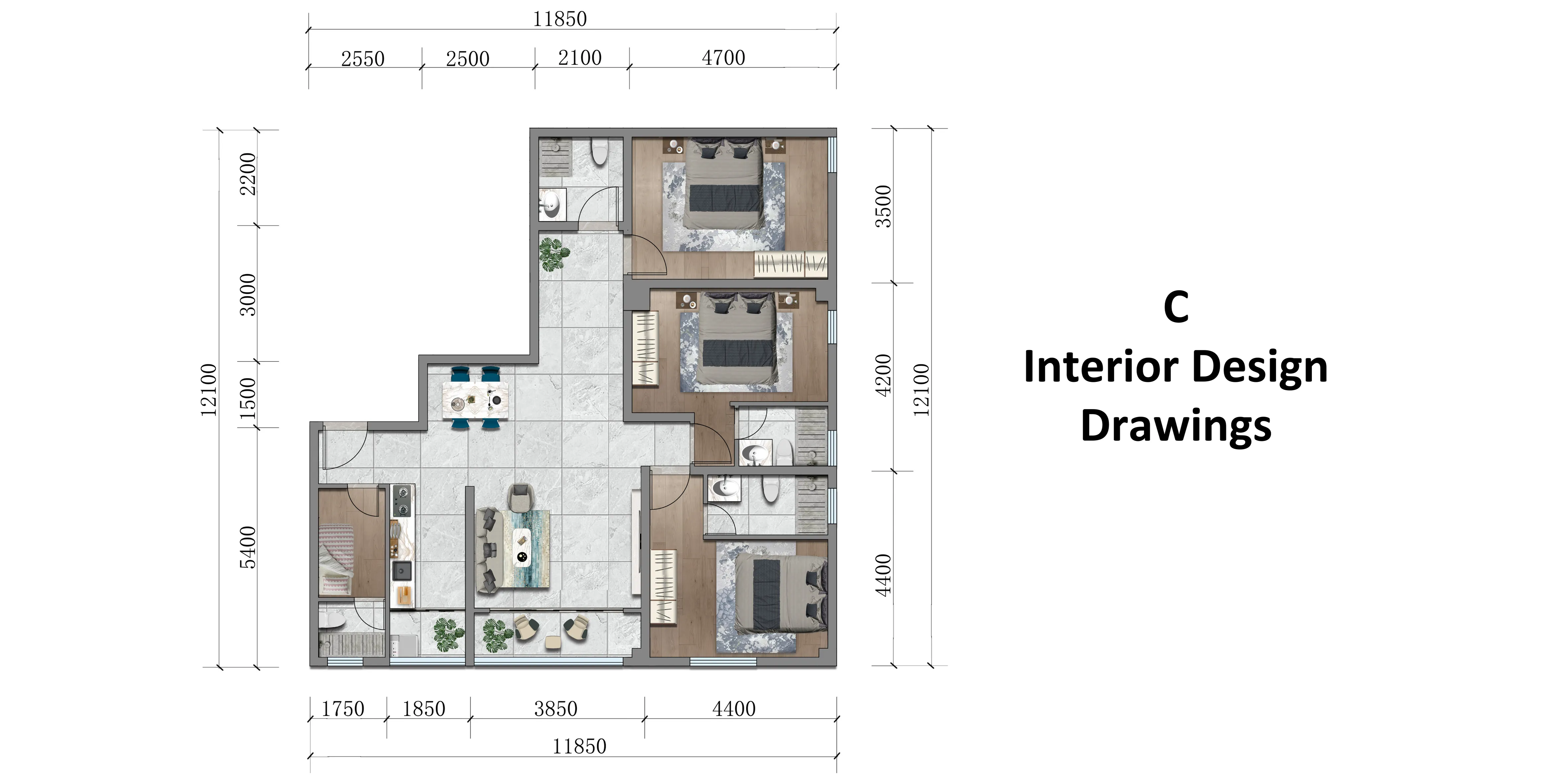 Interior drawing