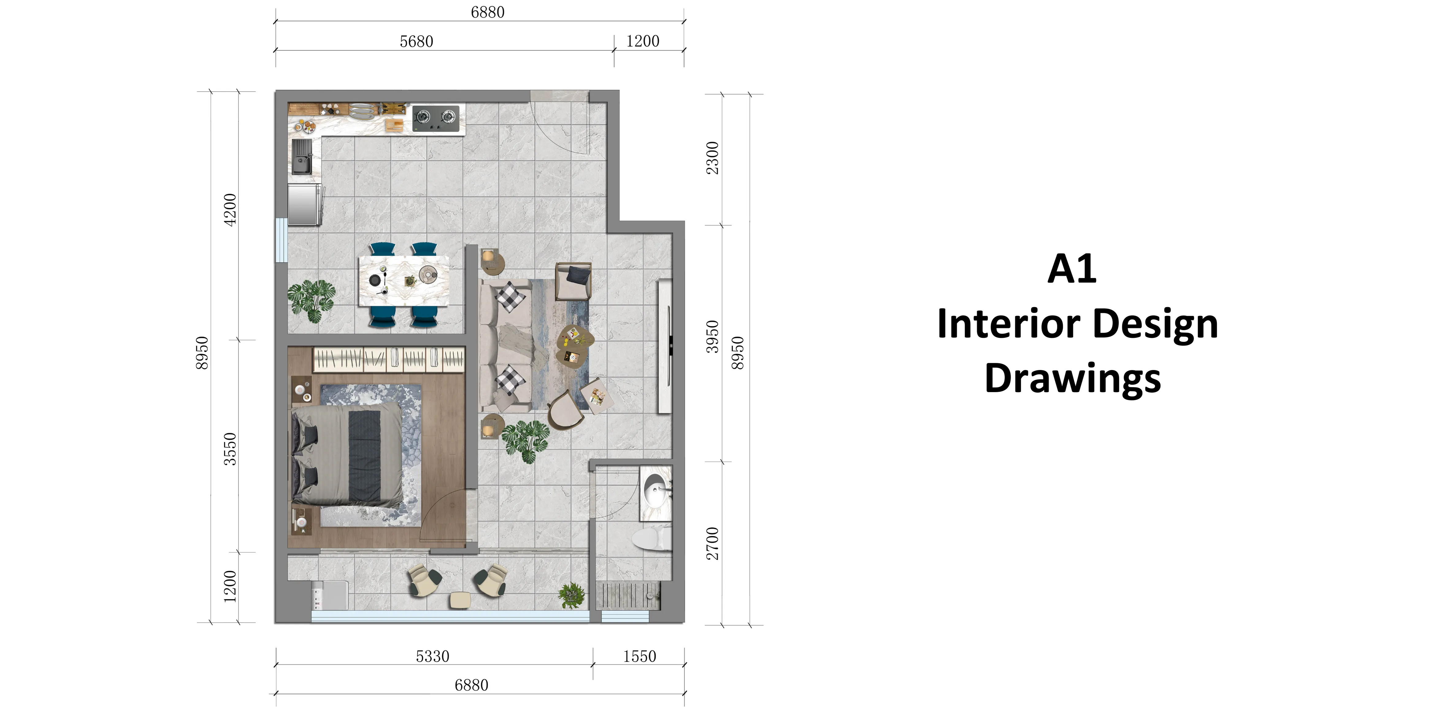 Interior drawing