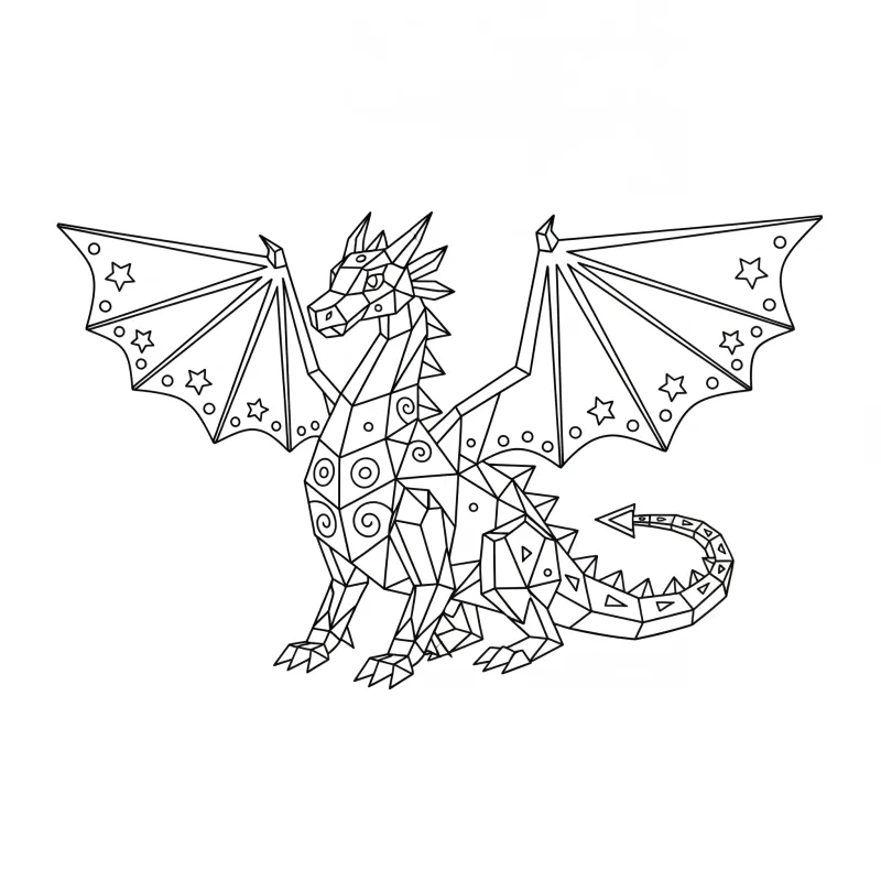 Sparkling Crystal Dragon: A Gemstone Art Challenge