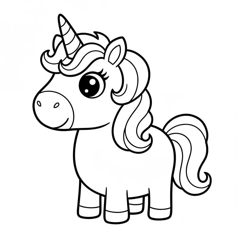 My First Unicorn! Super Easy Coloring for Little Hands
