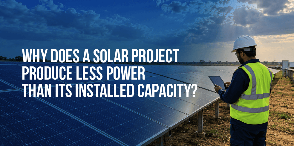 Why Does a Solar Project Produce Less Power Than Its Installed Capacity?
