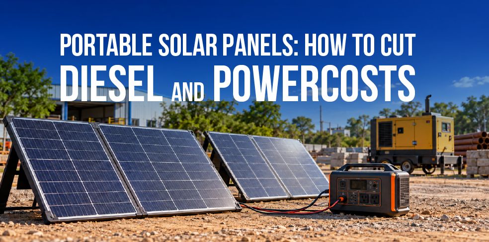 Portable Solar Panels: How to Cut Diesel and Power Costs