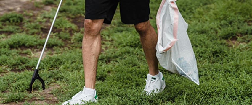 Someone litter-picking