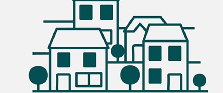 Illustration of houses together