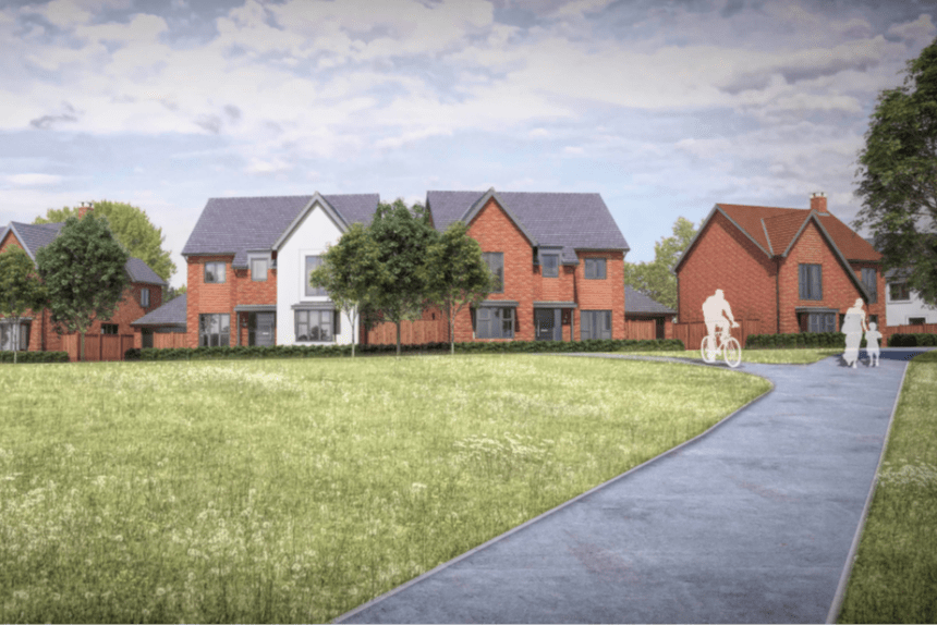 CGI of Coggeshall houses