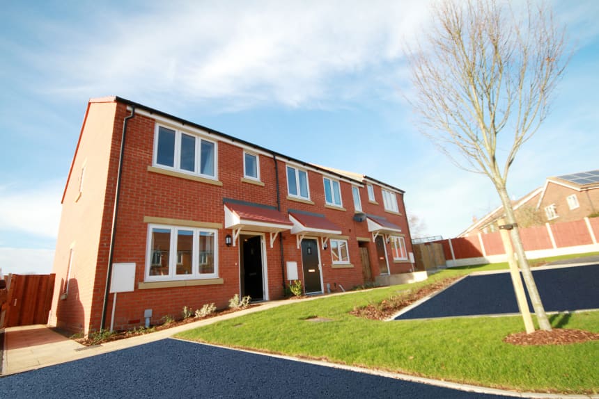 Partner construction CGI of three houses