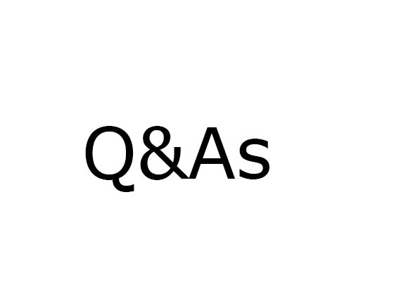 Text saying Q&As