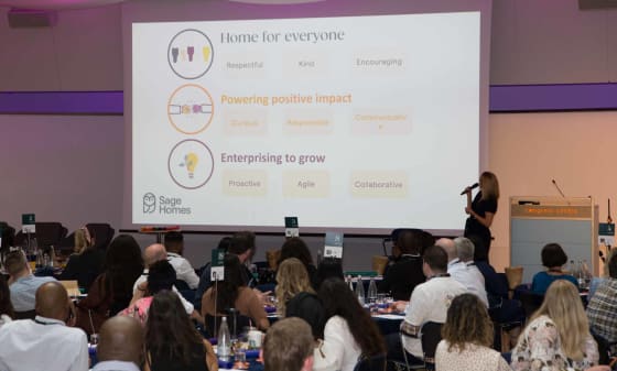 Sage employees at Conference