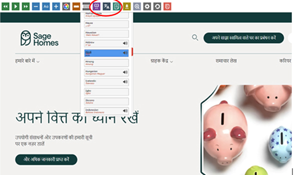financial support screengrab