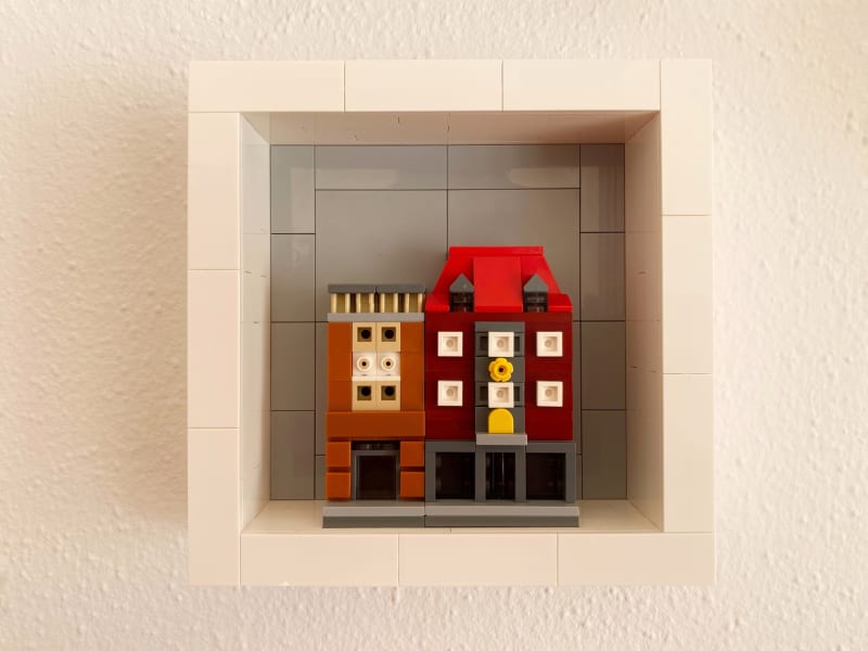 Kunstwerk: Kombination Restaurant Namaste und Kleidungsgeschäft Straubing