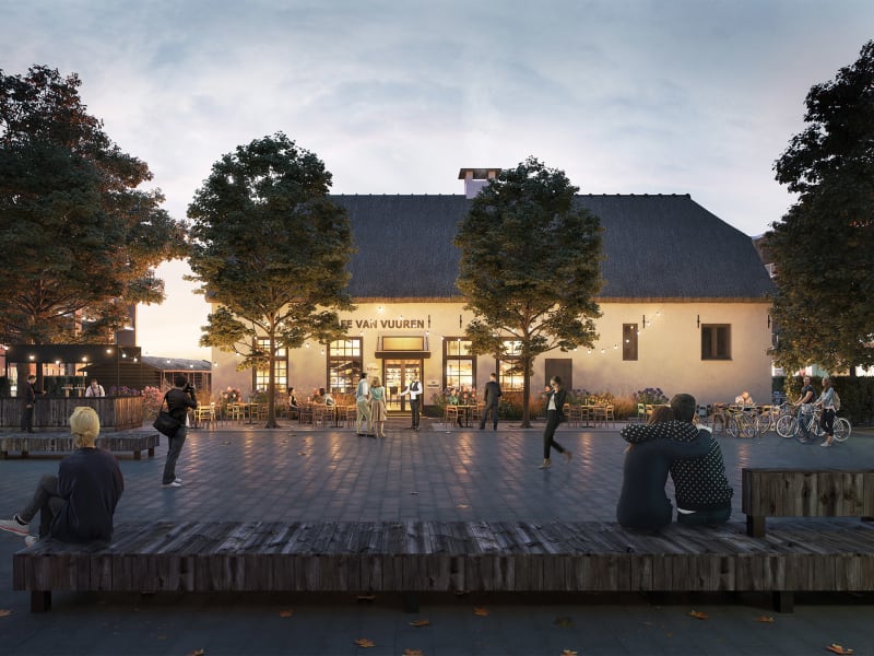 Urban barn house