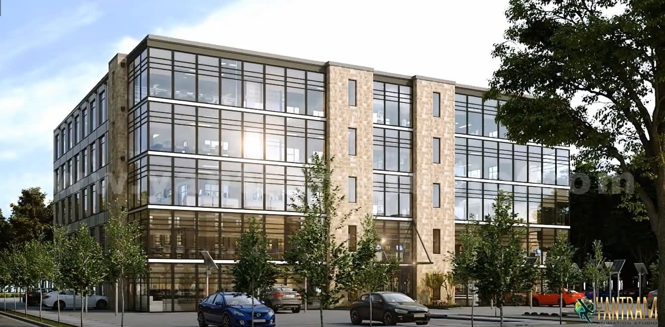 3D Architectural Walkthrough Of Commercial Office Space in Orlando by Yantram 3D Architectural Visualisation Studio