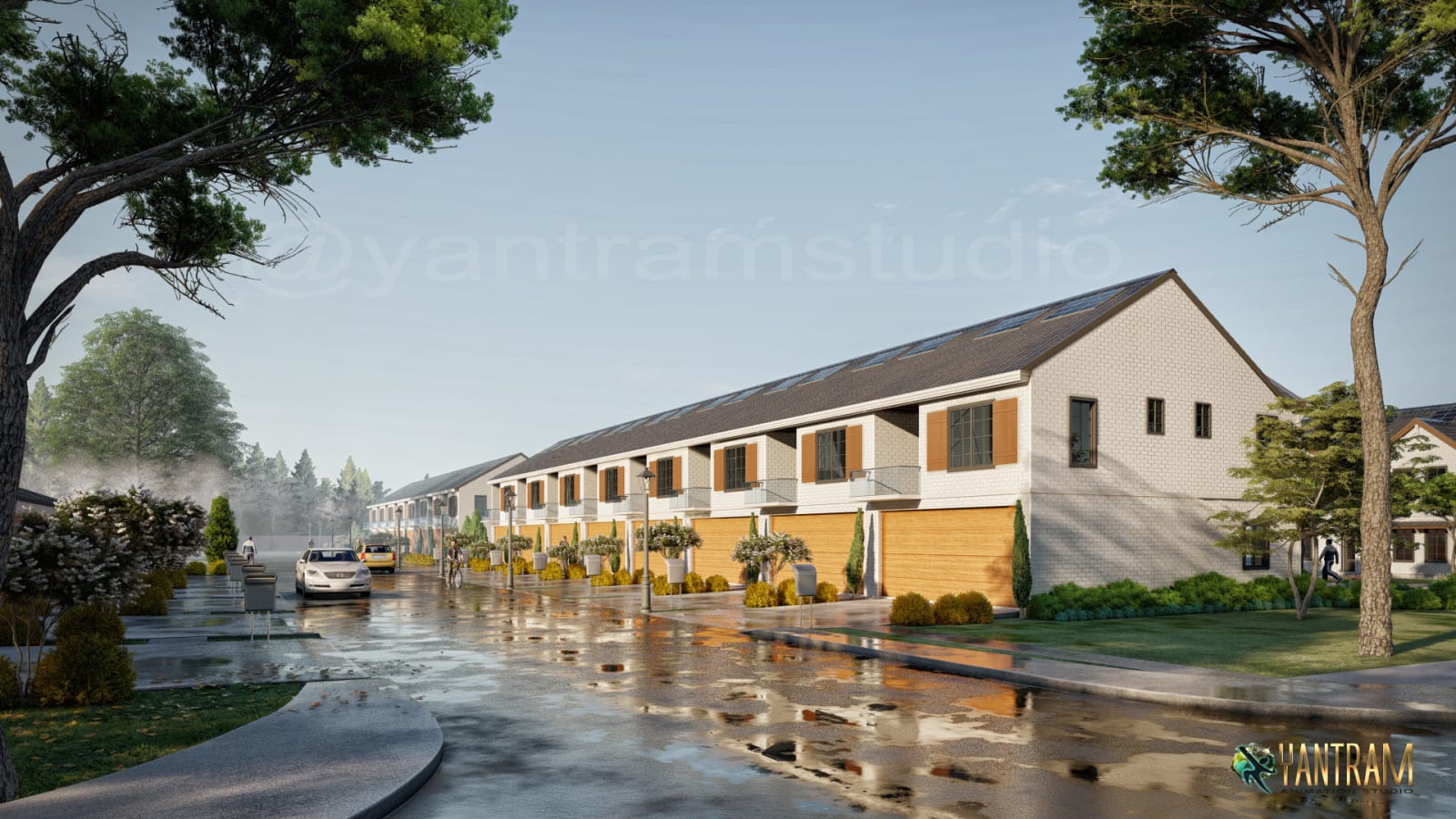 3D Architectural Animation Services for Two-Story Condos in San Diego, Texas