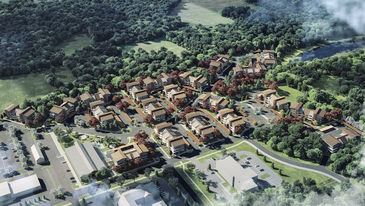 Residential area in Michigan
