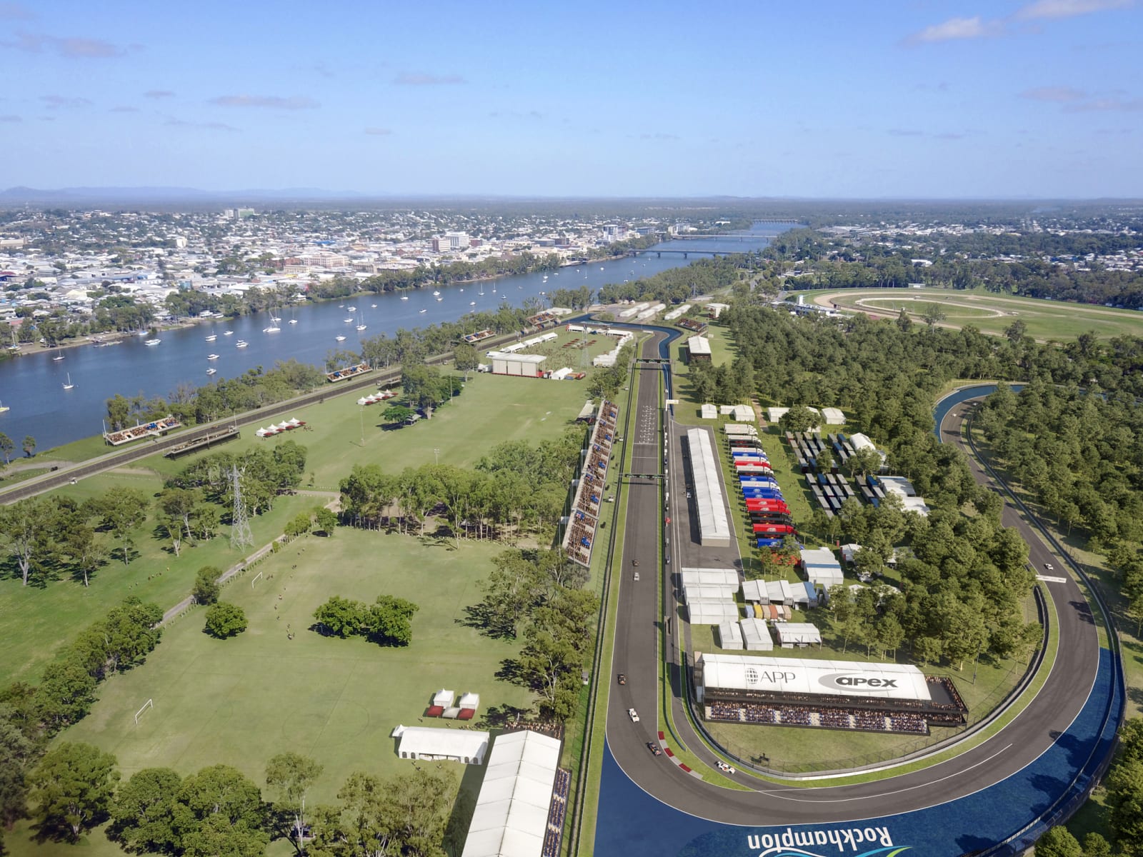 Racing track in Australia