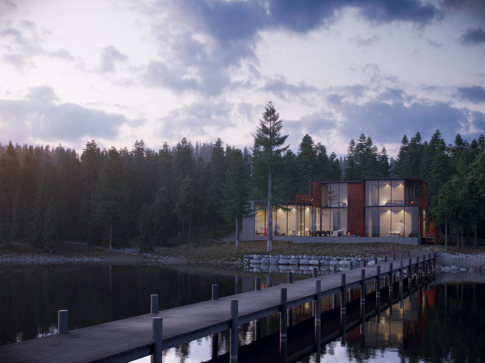 The Tahoe lake house