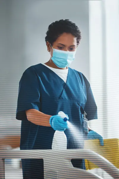 woman-using-hydrachem-products-for-deep-cleaning-in-a-hospital-setting