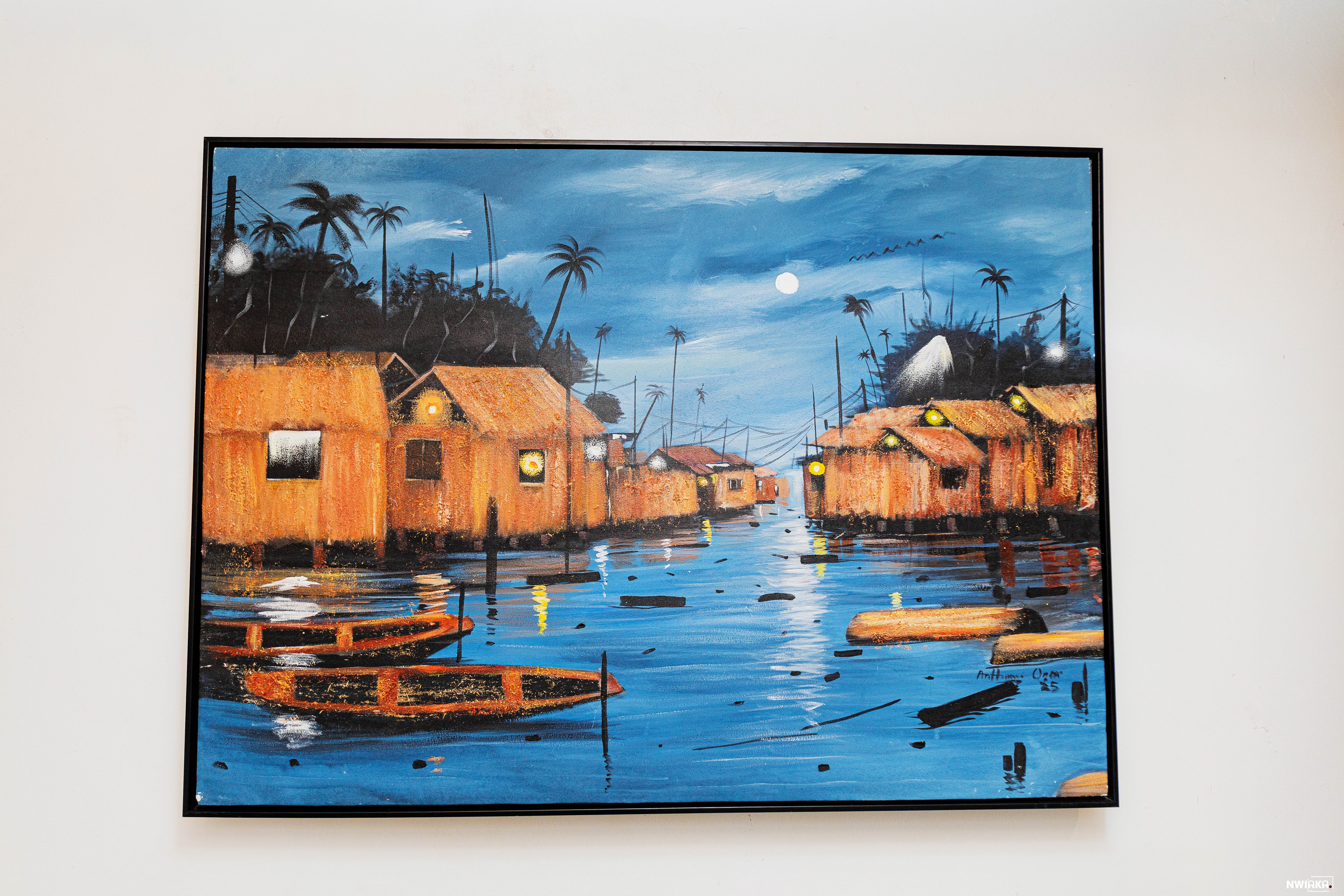 Makoko Landscape wall painting