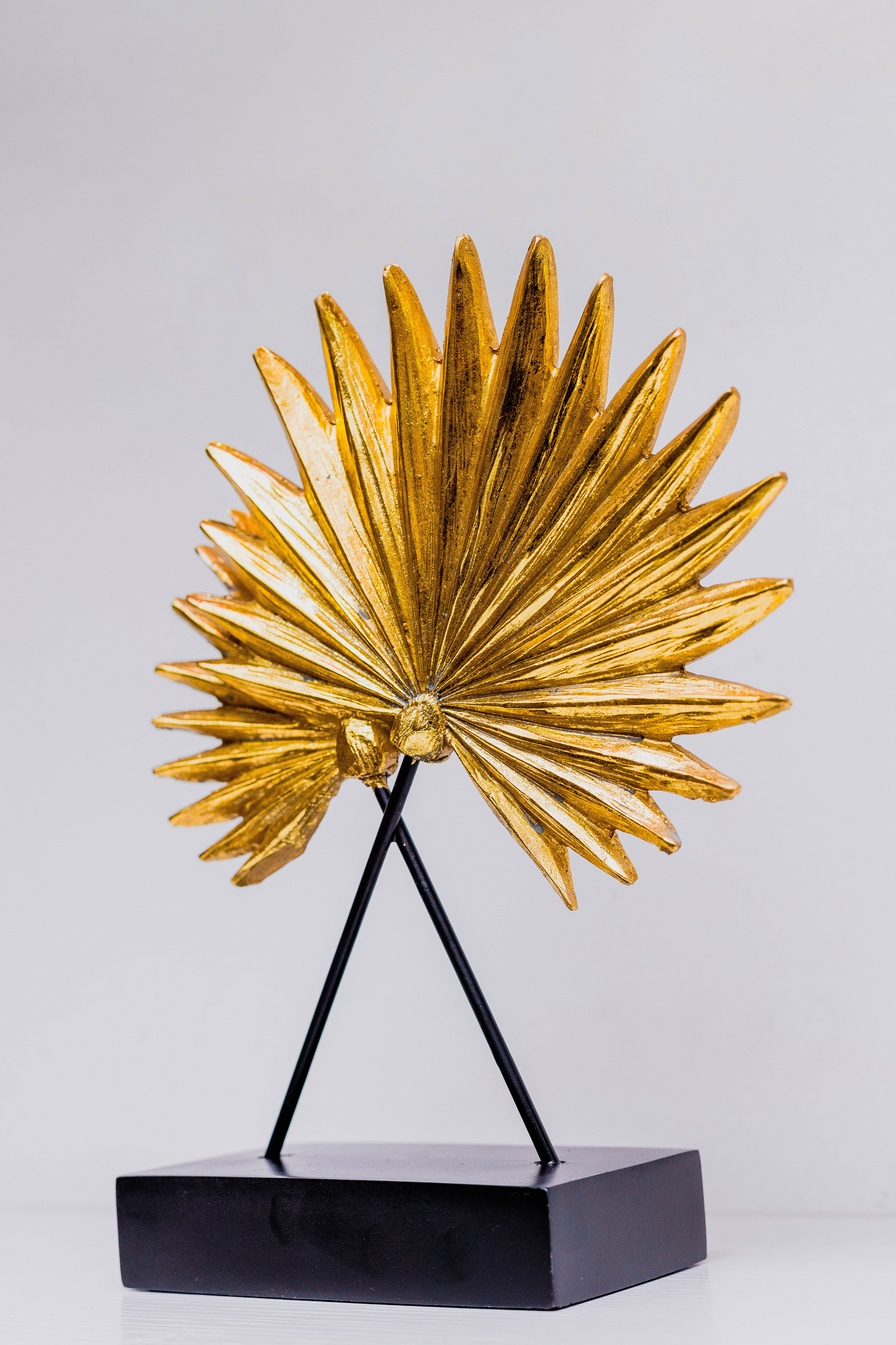 Metallic Bamboo leaf prop