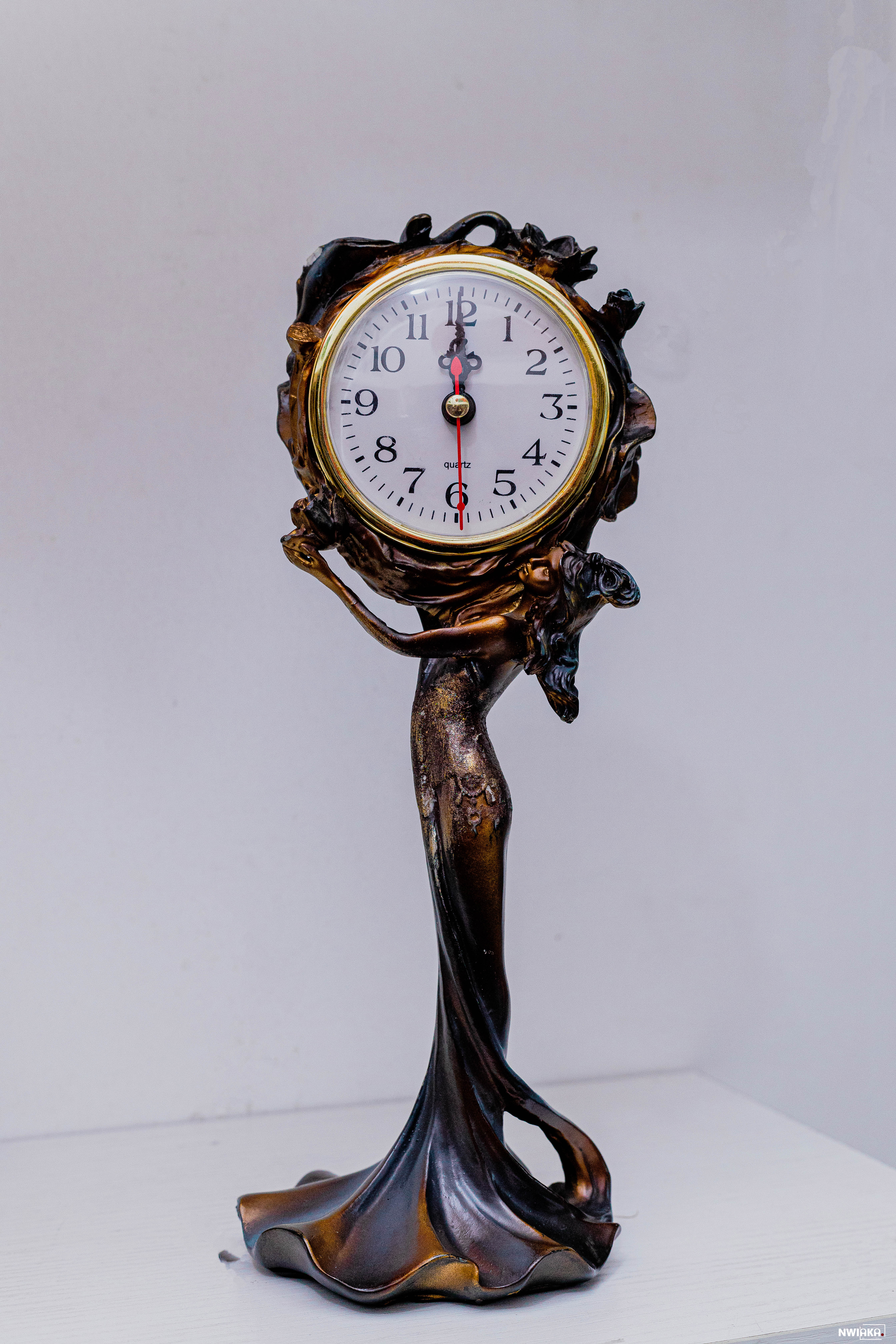 Renaissance designed standing clock