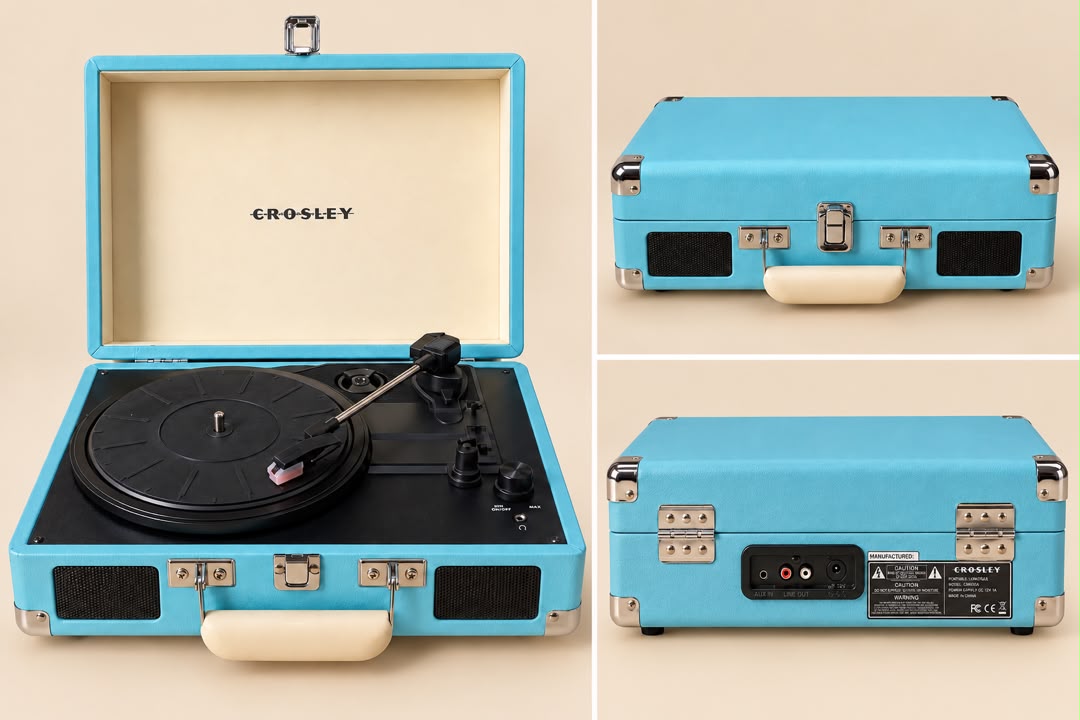 The Blue Note Suitcase Turntable