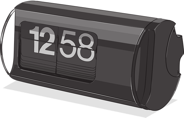 정확한 디지털 알람시계 선택을 위한 돋보기 이미지