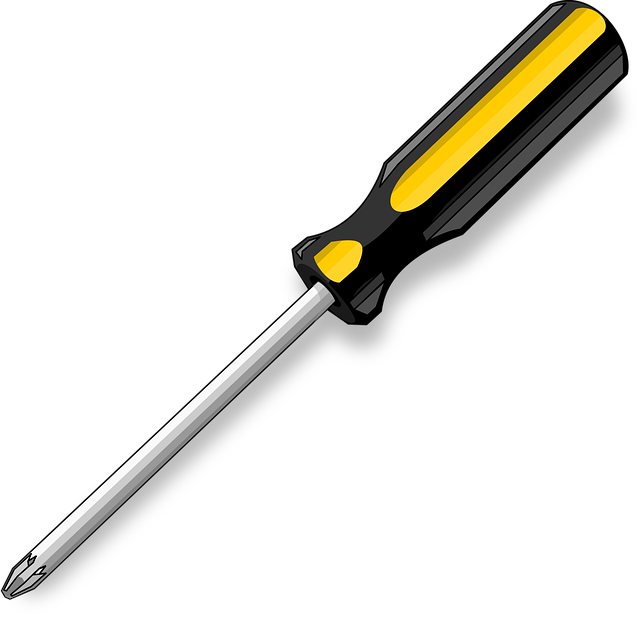 다양한 드라이버 손잡이와 공구들