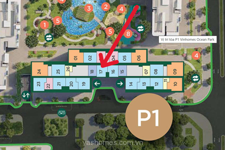 2PN+2WC 53,3m2 Pavillion P1 — ảnh 1